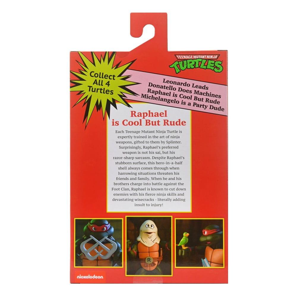 Teenage Mutant Ninja Turtles (1987 Cartoon) Action Figure Ultimate Raphael (VHS) 18 cm 0634482543542