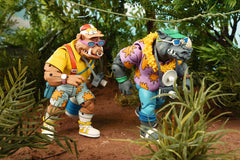 Teenage Mutant Ninja Turtles (Cartoon 1980) Action Figure 2 Pack Vacation Bebop and Rocksteady 18 cm 0634482543597
