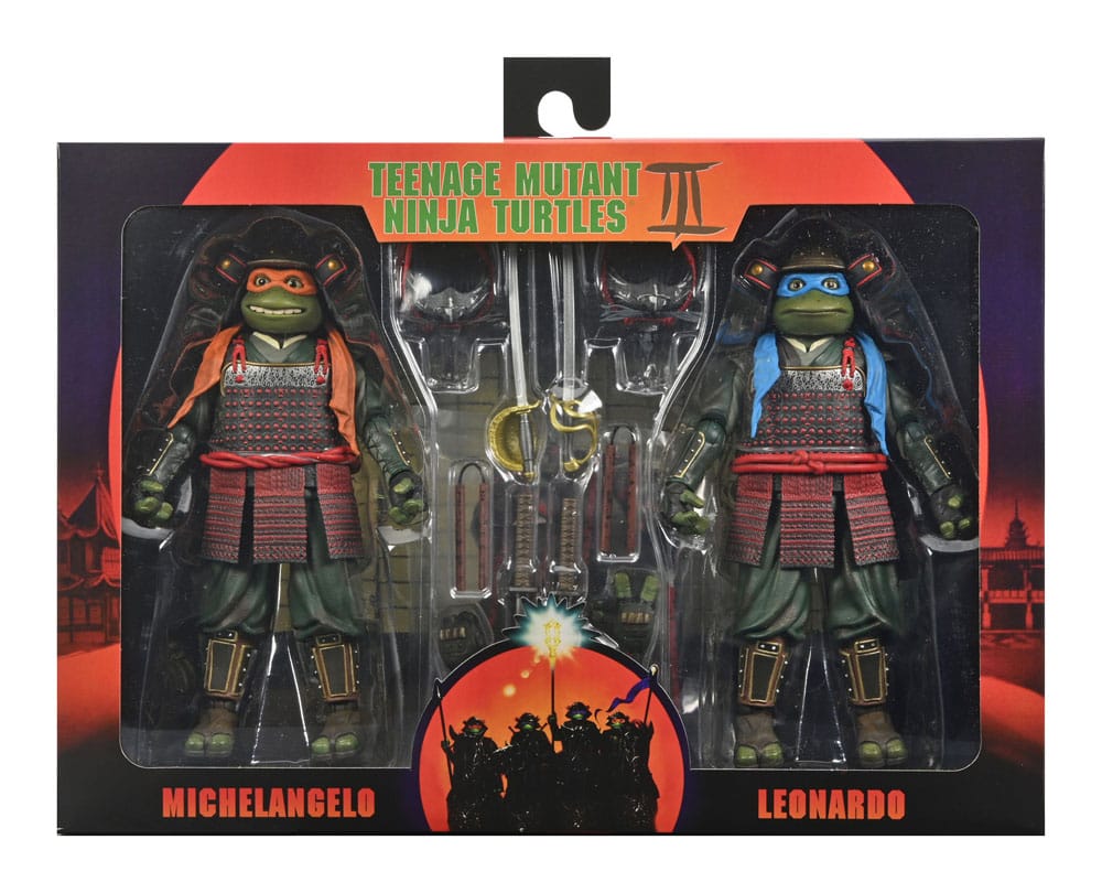 Teenage Mutant Ninja Turtles III Action Figure 2-Pack Leonardo & Michelangelo 18 cm 0634482543849