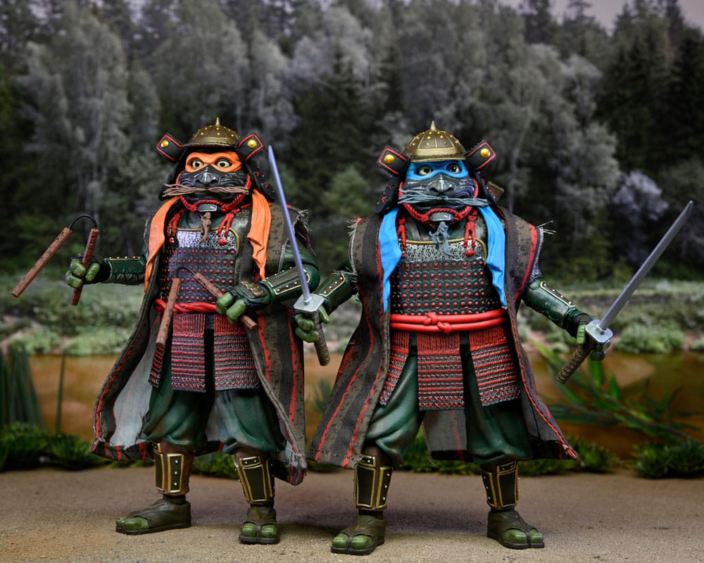 Teenage Mutant Ninja Turtles III Action Figure 2-Pack Leonardo & Michelangelo 18 cm 0634482543849