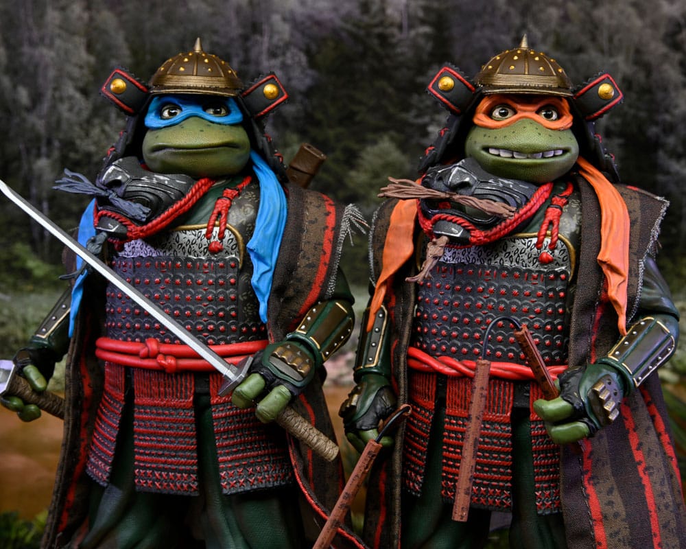 Teenage Mutant Ninja Turtles III Action Figure 2-Pack Leonardo & Michelangelo 18 cm 0634482543849