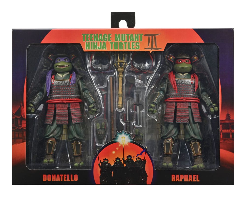 Teenage Mutant Ninja Turtles III Action Figure 2-Pack Donatello & Raphael 18 cm 0634482543856