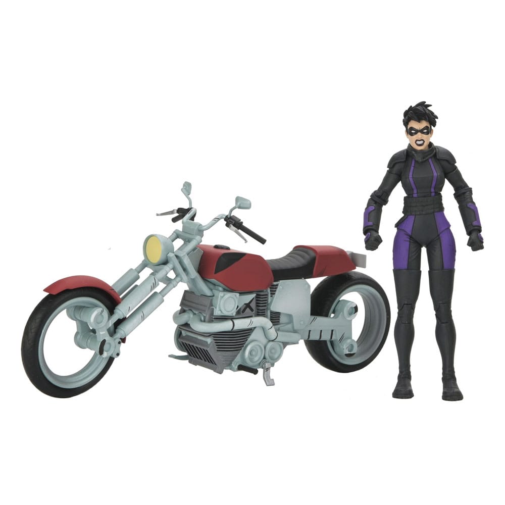 Teenage Mutant Ninja Turtles (The Last Ronin The Lost Years) Action Figure Casey Marie with Last Ronin Motorcycle 18 cm 0634482544372