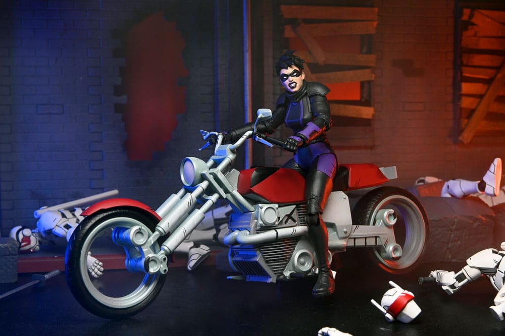 Teenage Mutant Ninja Turtles (The Last Ronin The Lost Years) Action Figure Casey Marie with Last Ronin Motorcycle 18 cm 0634482544372