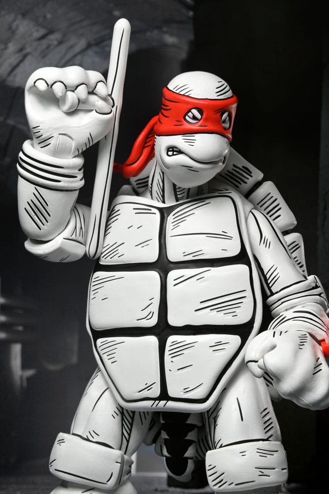 Teenage Mutant Ninja Turtles (Mirage Comics) Action Figures 2-Pack Black and White First Turtles 18 cm 0634482544990