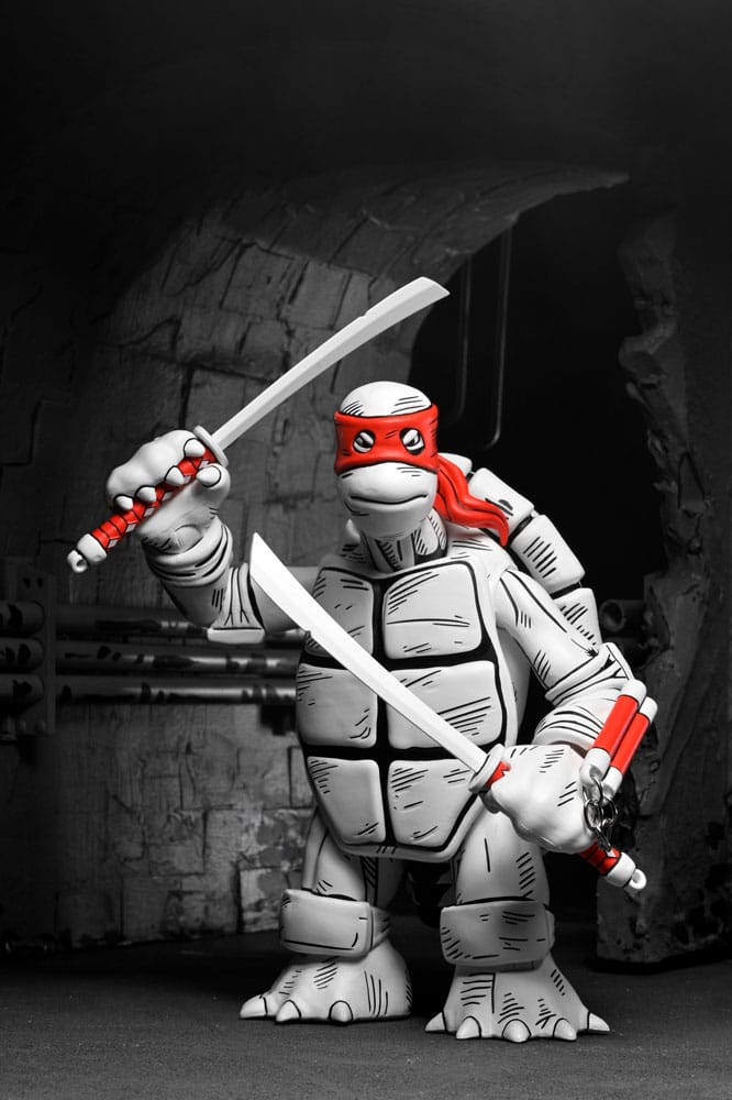 Teenage Mutant Ninja Turtles (Mirage Comics) Action Figures 2-Pack Black and White First Turtles 18 cm 0634482544990