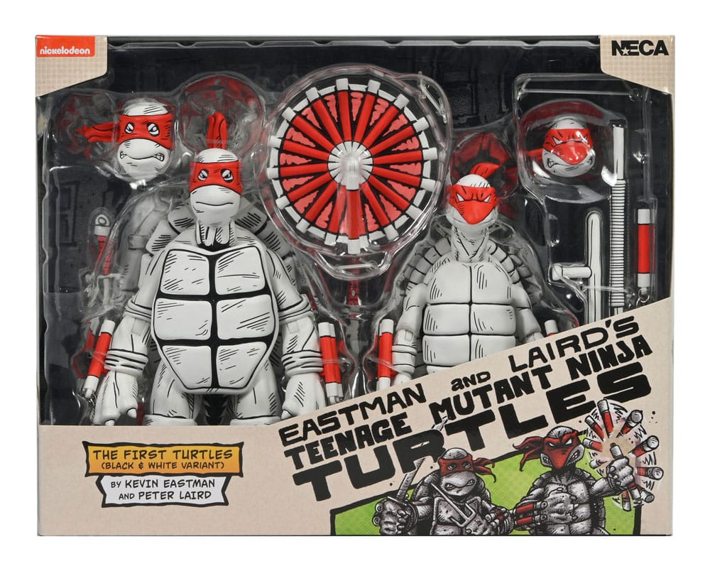 Teenage Mutant Ninja Turtles (Mirage Comics) Action Figures 2-Pack Black and White First Turtles 18 cm 0634482544990
