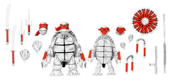 Teenage Mutant Ninja Turtles (Mirage Comics) Action Figures 2-Pack Black and White First Turtles 18 cm 0634482544990