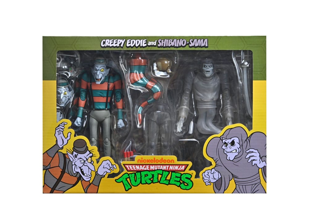 Teenage Mutant Ninja Turtles: Saturday Morning Adventures Action Figure 2-Pack Creepy Eddie & Shibano-Sama 17 cm 0634482545096