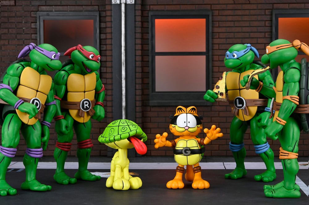 Teenage Mutant Ninja Turtles (Archie Comics) x Garfield Action Figure 2-Pack Ultimate Garfello & Odie 10 cm 0634482545164