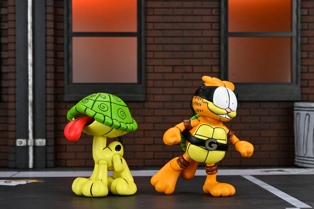 Teenage Mutant Ninja Turtles (Archie Comics) x Garfield Action Figure 2-Pack Ultimate Garfello & Odie 10 cm 0634482545164