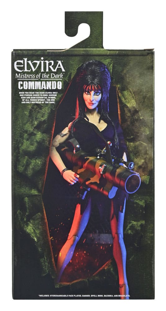 Elvira: Mistress of the Dark Clothed Action Figure Commando Elvira 20 cm 0634482560785