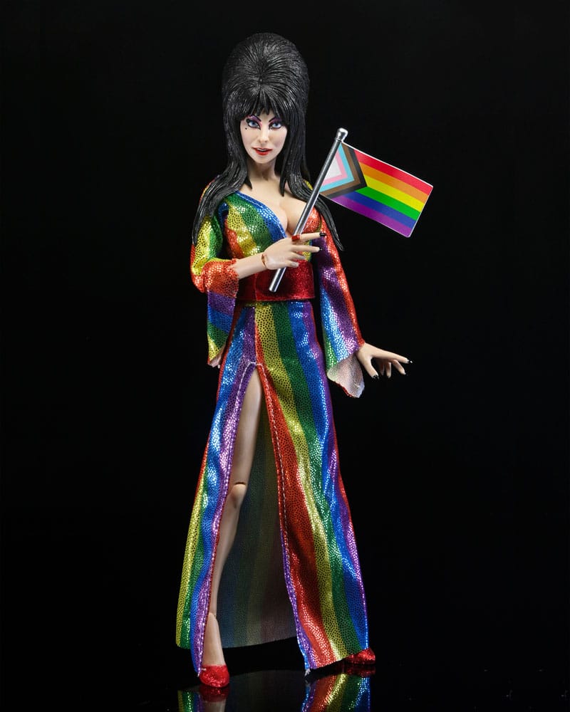 Elvira, Mistress of the Dark Clothed Action Figure Over the Rainbow Elvira 20 cm 0634482572009