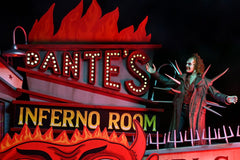 Beetlejuice (1988) Diorama Trenchcoat with Spikes Inferno Room Deluxe Set  0634482606254