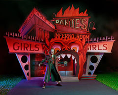 Beetlejuice (1988) Diorama Trenchcoat with Spikes Inferno Room Deluxe Set  0634482606254