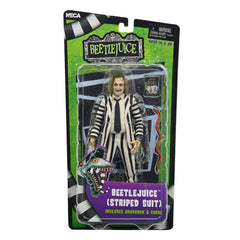 Beetlejuice 1988 Action Figure Beetlejuice Black and White Striped Suit 18 cm   0634482607435