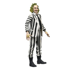 Beetlejuice 1988 Action Figure Beetlejuice Black and White Striped Suit 18 cm   0634482607435