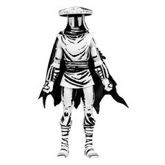 Teenage Mutant Ninja Turtles Action Figure Elite Foot Ninja Guard Black & White 18 cm 0634482543863