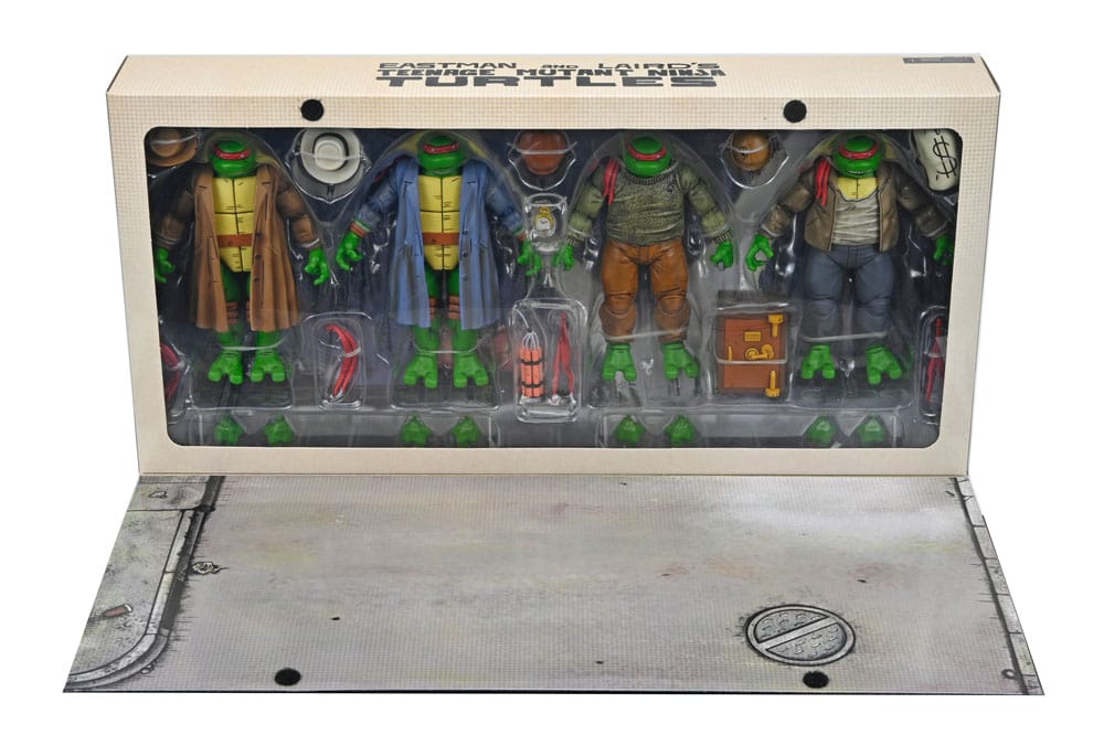 Teenage Mutant Ninja Turtles Action Figure 4 Pack Gangster Turtles 18 cm 0634482545102