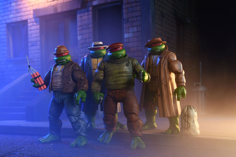 Teenage Mutant Ninja Turtles Action Figure 4 Pack Gangster Turtles 18 cm 0634482545102