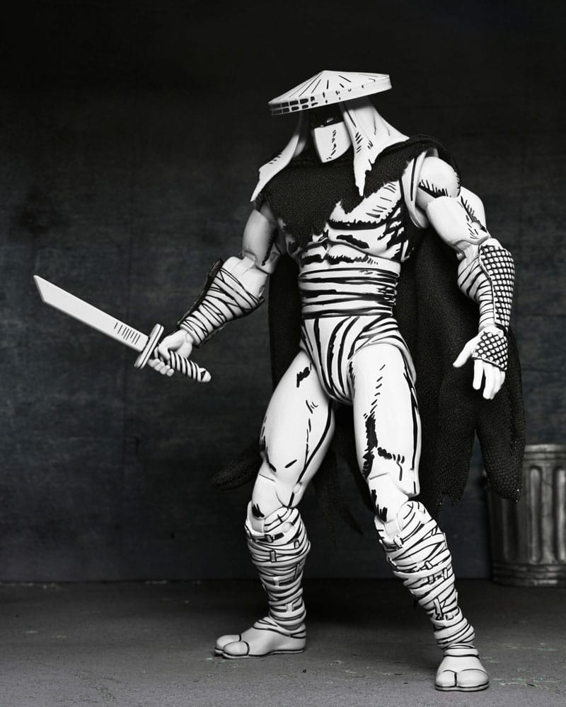Teenage Mutant Ninja Turtles Action Figure Foot Assassin Black and White 18 cm 0634482545423