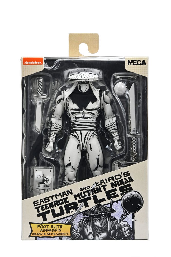 Teenage Mutant Ninja Turtles Action Figure Foot Assassin Black and White 18 cm 0634482545423