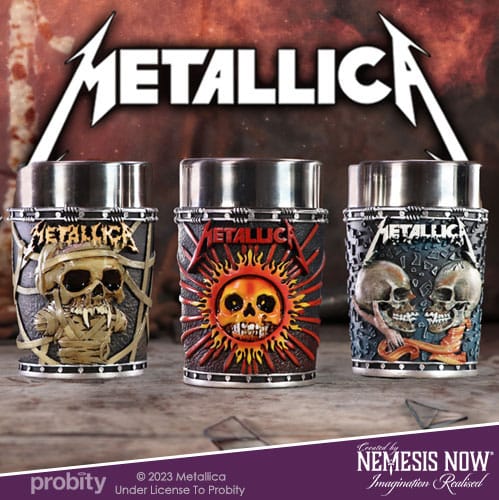 Metallica Shot Glasses Pushead Art 3-Pack 0801269152802