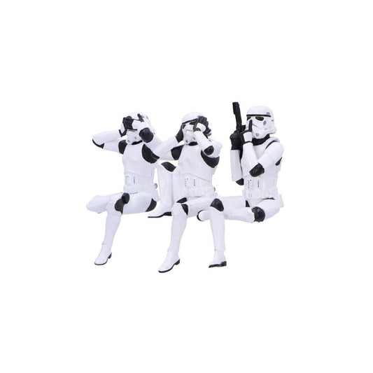 Stormtrooper Figures Three Wise Sitting Stormtroopers 11 cm 0801269153748