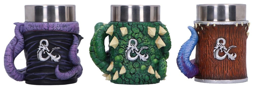 Dungeons & Dragons Set of 3 Mini Tankards Mini Monster 9 cm  0801269160074