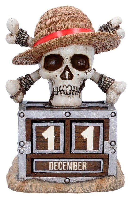 One Piece Ewiger Kalender Luffy Jolly Roger 16 cmOne Piece Perpetual Calendar Luffy Jolly Roger 16 cmOne Piece calendrier perpétuel Luffy Jolly Roger 16 cmOne Piece Calendario perpetuo Luffy Jolly Roger 16 cm 0801269162146