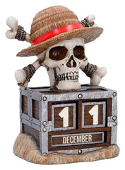 One Piece Ewiger Kalender Luffy Jolly Roger 16 cmOne Piece Perpetual Calendar Luffy Jolly Roger 16 cmOne Piece calendrier perpétuel Luffy Jolly Roger 16 cmOne Piece Calendario perpetuo Luffy Jolly Roger 16 cm 0801269162146