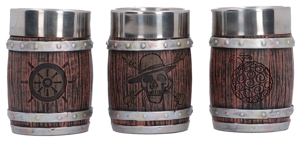 One Piece Shot Glass Set Barrel 8 cm 0801269164577