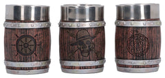 One Piece Shot Glass Set Barrel 8 cm 0801269164577