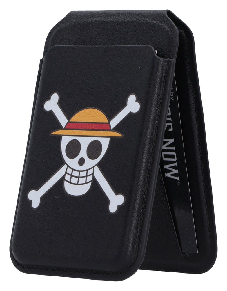 One Piece Card Holder Luffy Jolly Roger Black 10 cm 0801269164720