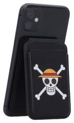One Piece Card Holder Luffy Jolly Roger Black 10 cm 0801269164720