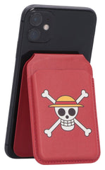 One Piece Card Holder Luffy Jolly Roger (Red) 10 cm 0801269164744