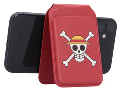 One Piece Card Holder Luffy Jolly Roger (Red) 10 cm 0801269164744