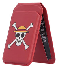 One Piece Card Holder Luffy Jolly Roger (Red) 10 cm 0801269164744