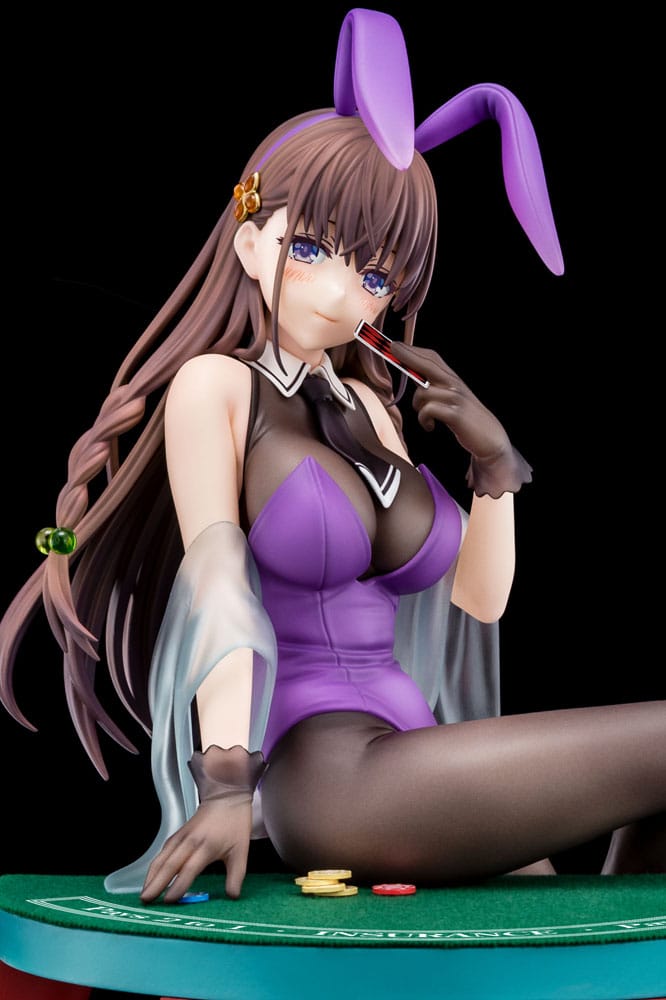 The Demon Sword Master of Excalibur Academy Statue 1/6 Elfine Phillet wearing flower's purple bunny costume with Nip Slip Gimmick System 17 cm 4570000500184