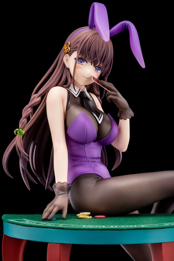 The Demon Sword Master of Excalibur Academy Statue 1/6 Elfine Phillet wearing flower's purple bunny costume with Nip Slip Gimmick System 17 cm 4570000500184