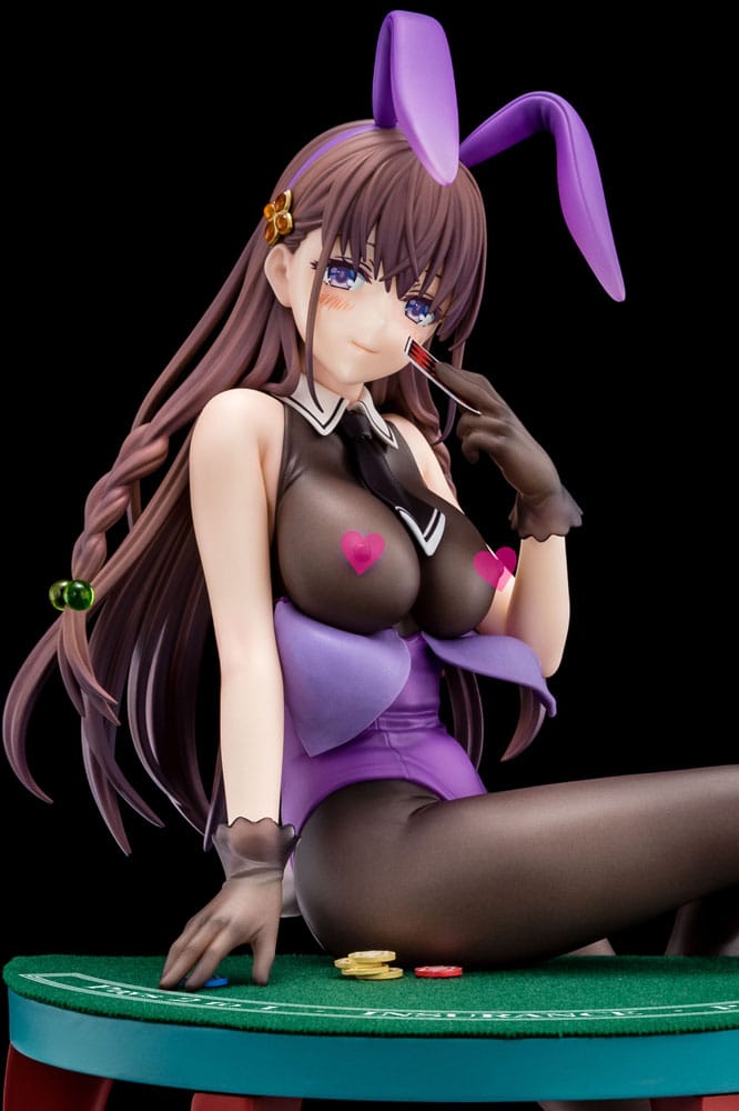 The Demon Sword Master of Excalibur Academy Statue 1/6 Elfine Phillet wearing flower's purple bunny costume with Nip Slip Gimmick System 17 cm 4570000500184