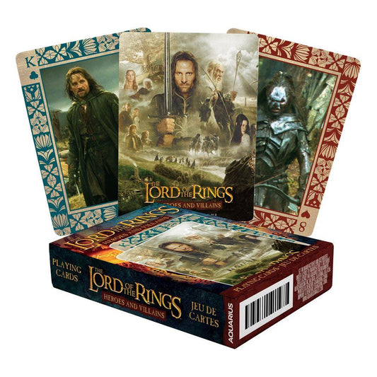 Lord of the Rings Playing Cards Heroes and Vi 0840391145894