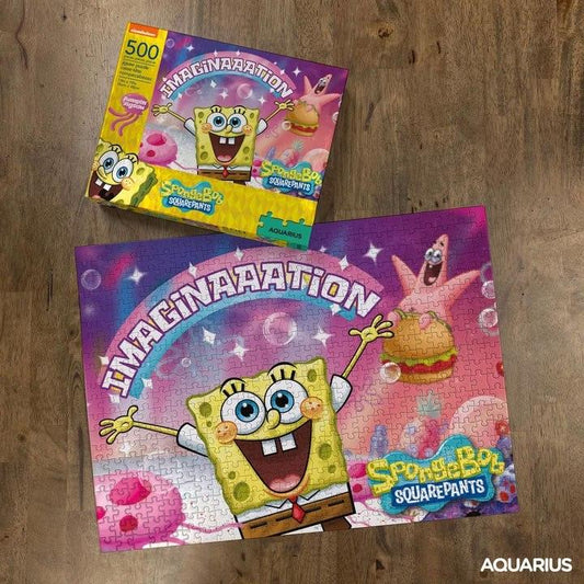 Spongebob Jigsaw Puzzle Imaginaaation (500 Pieces) - Amuzzi
