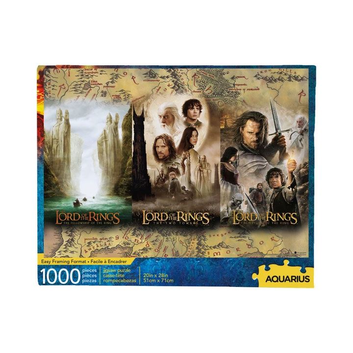 Lord Of The Rings Jigsaw Puzzle Triptych (1000 Pieces) - Amuzzi