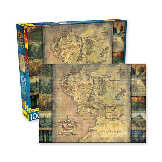 Lord of the Rings Jigsaw Puzzle Map (1000 pieces) 0840391148840