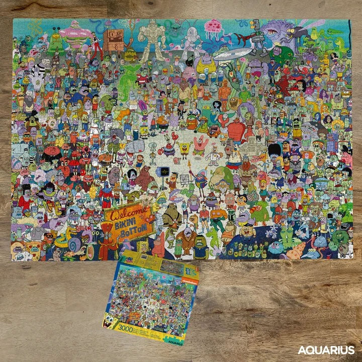 Spongebob Jigsaw Puzzle Bikini Bottom (3000 Pieces) - Amuzzi