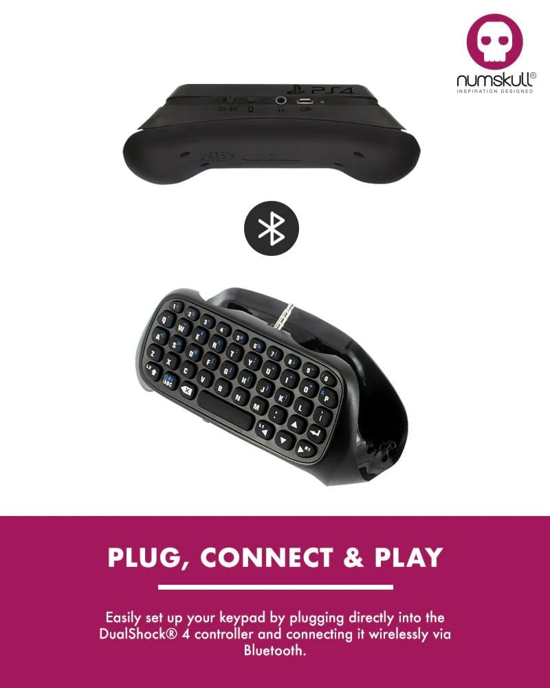 PlayStation 4 Mini Keyboard / Chatpad Bluetooth Wireless 5060576842041