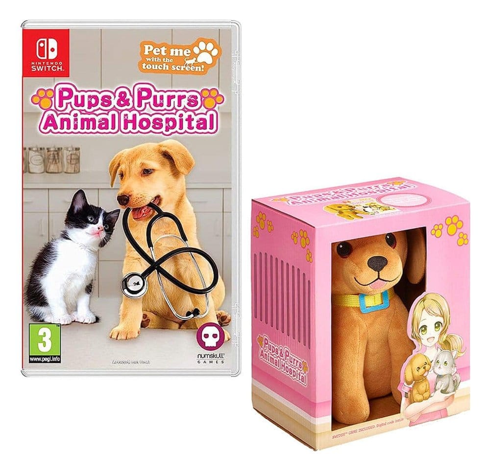 Pups & Purrs Animal Hospital Videogame with plush figure Dog 5056280452850
