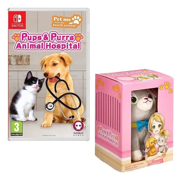 Pups & Purrs Animal Hospital Videogame with plush figure Cat 5056280452867
