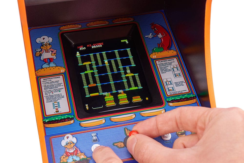 Burger Time Quarter Arcade Machine 44 cm  5056280459545